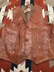 VTG Pacific Coast Leather of California Chest 44 Brown Minor Stain on Front VTG