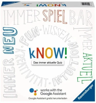 RAVENSBURGER 27252  kNOW! QUIZSPIEL MIT DEM GOOGLE ASSISTANT FÜR 2-6 SPIELER OVP - Bild 1 von 2