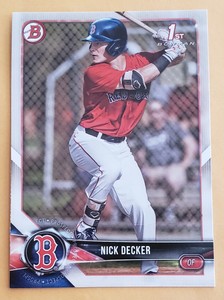 2018 Bowman Draft #BD124 Nick Decker