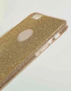 Etui Coque Arrière Souple en Silicone Doré iPhone 6s Plus - Photo 1 sur 3
