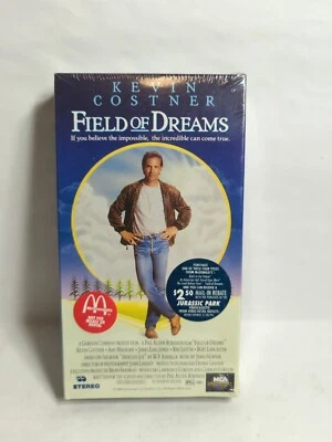 Field of Dreams 1992 VHS McDonald's/Jurassic Park Promo New In Package  Foto 1 de 3