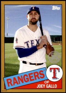 Joey Gallo 2020 Topps 1985 35th Anniversary Series 2 5x7 Gold #85TB-46 3/10 Rang