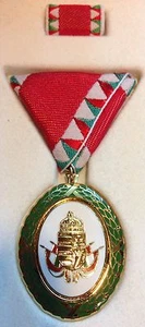 HUNGARY / Medal Service Decoration for Merit - Gold Grade with Ribbon Bar !! - Picture 1 of 4