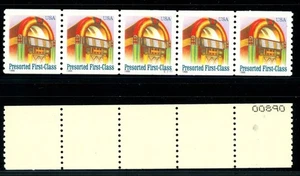 JUKE BOX W/A PNC5 Plate S11111 MNH Scott's 2912 Back Number On 1st Stamp - Picture 1 of 2