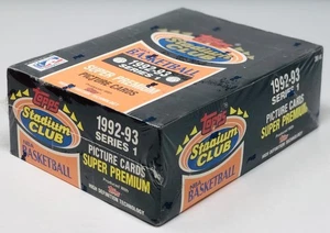 1992-93 Topps Stadium Club Series 1 Basketball Hobby Box - Picture 1 of 3