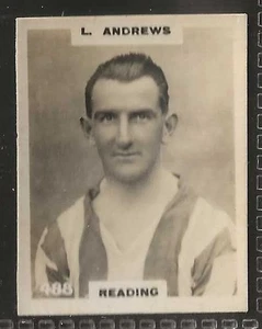 PINNACE FOOTBALL-PHOTO BACK-#0488- READING - L. ANDREWS  - Foto 1 di 2