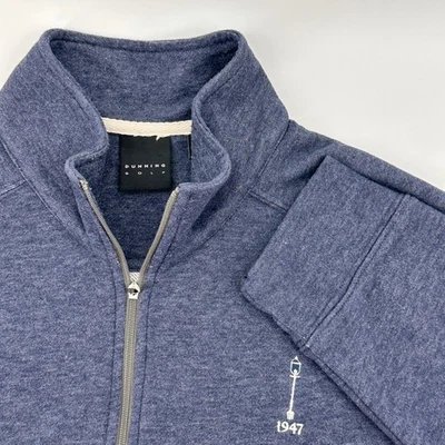 Мужской пуловер Dunning Golf 1/4 на молнии размер M синий легкий для гольфа - Изображение 1 из 4