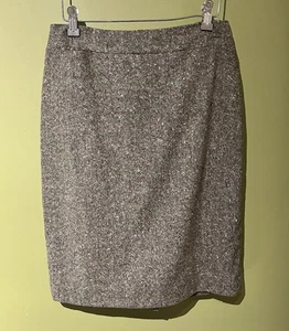 Talbots Green Blend Wool Blend Skirt Back Zip Closure Women Size 6 Made Italy - Picture 1 of 11