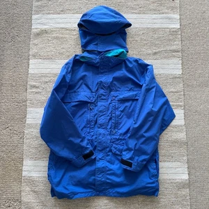 L.L.Bean Vintage Hooded Jacket Large Men's Blue 25" Pit-to-Pit Made in USA Men - Picture 1 of 8