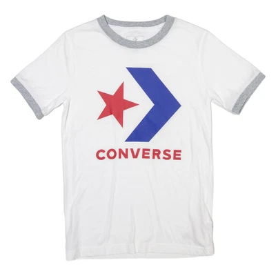 CONVERSE Boys T-Shirt White M - Image 1 of 4