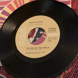 SKEETER DAVIS "The End of the World" 45 rpm - Imagen 1 de 3