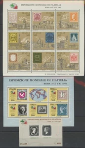 Italia 1985 - República, Primi Foglietti Italia '85 - Foglietti no. 1/3 - MNH** - Imagen 1 de 1
