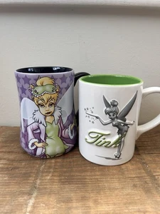 Disney Tinkerbell Large Pair Of Mugs Peter Pan Disney Mugs - Picture 1 of 6