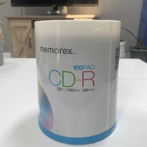 Memorex CD-R Digital Media 52X 700mb 80Min 100 Pack New Factory Sealed - Picture 1 of 7