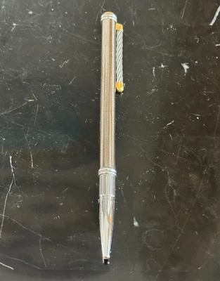 Bolígrafo Philippe Charriol enchapado en oro y acero inoxidable Foto 1 de 4