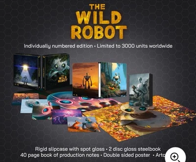 The Wild Robot Ultimate Collectors Steelbook (4K UHD+BD+Extras) Presale 11-3-25 - Imagem 1 de 2