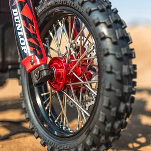 Pro-Line 1/4 Pro-Spec Aluminum V2 Bead Front Wheel Black/Red (1): Promoto-MX - Picture 1 of 6