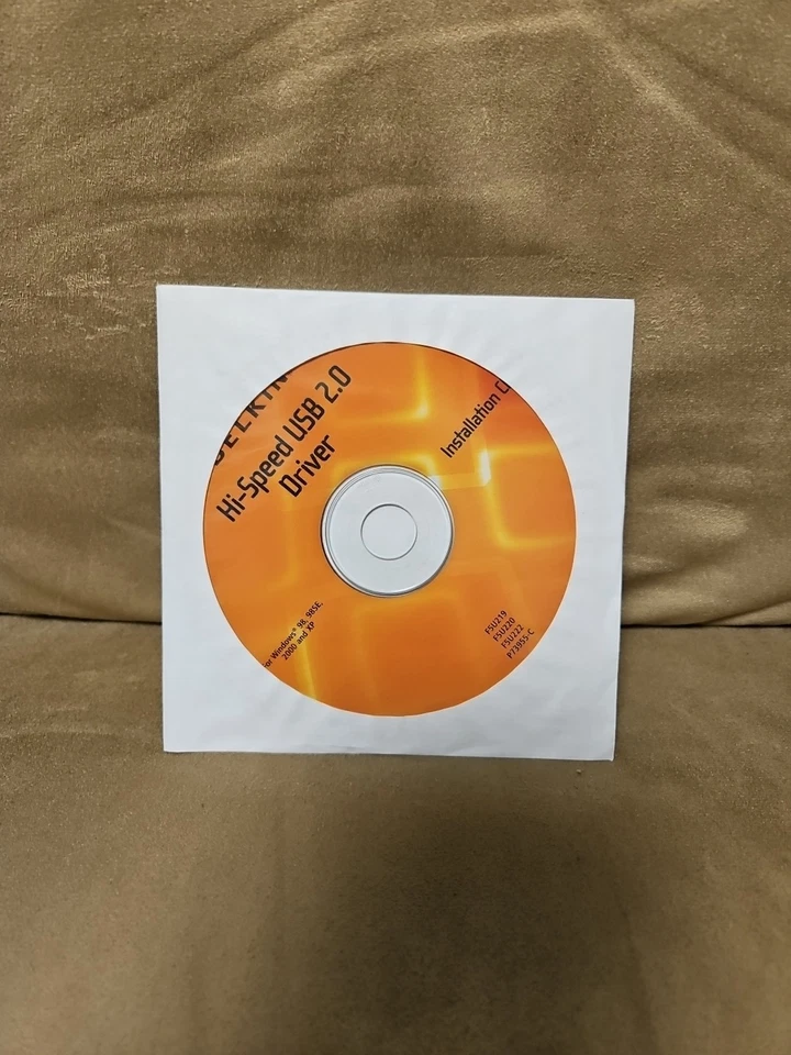 Belkin Corporation Hi-Speed USB 2.0 PCI Card Driver Installation CD for Windows - Image 1 of 3