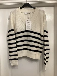 Saint Tropez Lareen Striped Jumper Size S BNWT - Picture 1 of 9