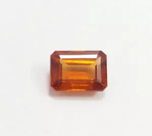 2,60 ct natürlicher wunderschöner Hessonit Granat Smaragdschliff 9 x 7,5 mm Edelsteine in AAA-Qualität - Bild 1 von 10
