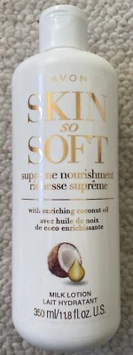 Avon Skin So Soft Suprem Nourish Coconut Oil Milk Lotion [11.8 oz] Up to 50% Off - Image 1 of 3