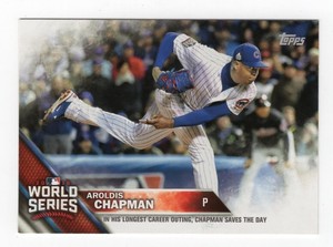 2016 Topps World Series Champions Box Set Aroldis Chapman (Pitching) #WS-9.2