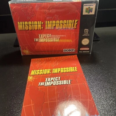 📼 Nintendo 64-- Mission Impossible  - PAL  -CIB- VGC- with Protector+ Guide - Image 1 of 4