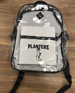 Clear Planters Peanuts Stadium Approved Backpack, Mr. Peanut gear/Bookbag