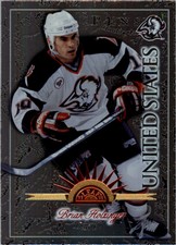 1997-98 LEAF INTERNATIONAL #120 BRIAN HOLZINGER BUFFALO SABRES