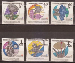 Checoslovaquia MNH 1970 Mi 1970-1975 Sc 1716-1721 “Intercosmos” Investigación espacial** - Imagen 1 de 2