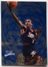 ALLEN IVERSON 1998-99 Fleer Brilliants Blue #68B  PHILADELPHIA 76ERS