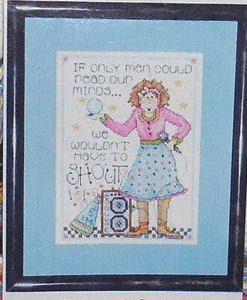 :: Design Works Cross-Stitch Kit - IF MEN COULD READ OUR MINDS complete NEW :: - Picture 1 of 2