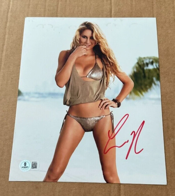 ANNA KOURNIKOVA SIGNED SEXY 8X10 PHOTO BECKETT CERTIFIED TENNIS #5 - Image 1 of 1