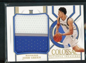 2020-21 Josh Green 19/25 Patch Panini National Treasures Colossal RC - Foto 1 di 2