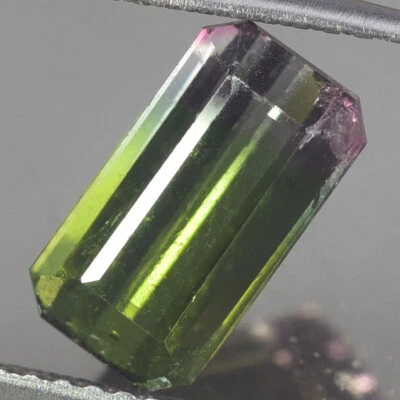 2.25CT RAVISHING AA OCTAGON BI COLOR TOURMALINE NATURAL - Image 1 of 3