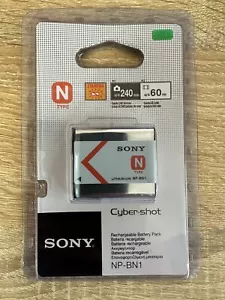 Original SONY NP BN1 digital camera battery DSC TX WX QX Genuine NEW OEM battery - Picture 1 of 2