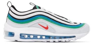 $180 Nike Air Max 97 921522 031 Platinum Black Red PlayStation Size 7 - Picture 1 of 8