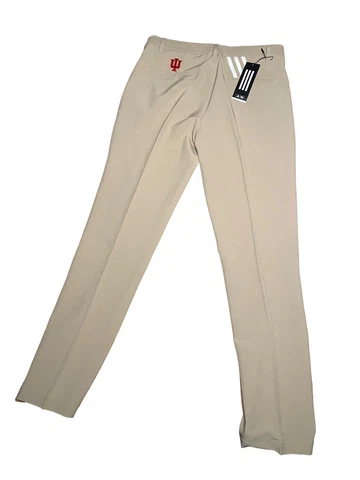 Adidas University Of Indiana Khaki Pants On Field Official Pants Size 32 X 32 Cover
