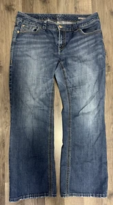 Melissa McCarthy Seven 7 Womens Jeans Size 16 Blue Classic Boot Stretch Med Wash - Picture 1 of 9