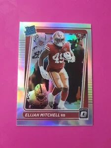 2021 Donruss Optic Rated Rookie Panini #291 Elijah Mitchell RC 49ers Silver Holo - Picture 1 of 2