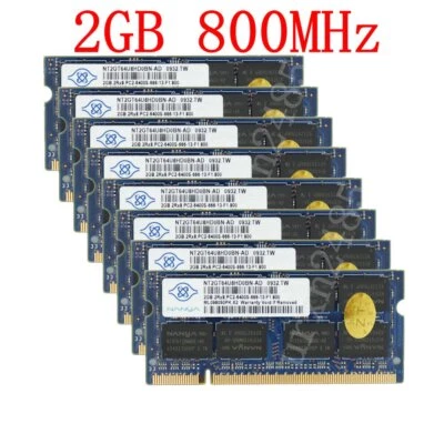 NANYA 16GB 8GB 4GB 2GB PC2 6400S DDR2 800MHz SODIMM Laptop Memory RAM LOT AB - Image 1 of 4