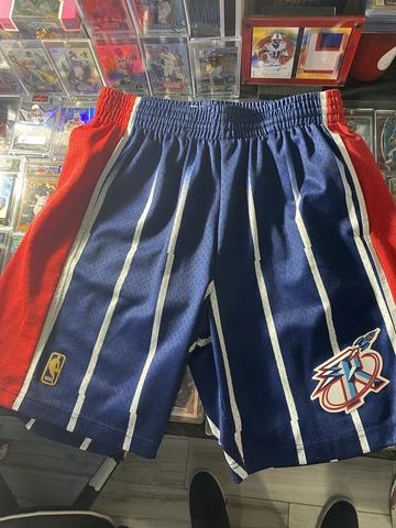 Mens Mitchell & Ness NBA Swingman Road Shorts Houston Rockets 96-97 Sizes CLEAN Cover