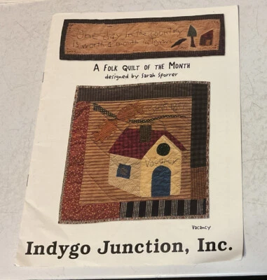 Indygo Junction folk quilt of the month Sarah Sporrer Vacancy T - Image 1 of 4