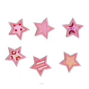 Stern zum aufbügeln Aufnäher #84 RS# Neu Applikation rosa Sternchen Flicken - Bild 1 von 7