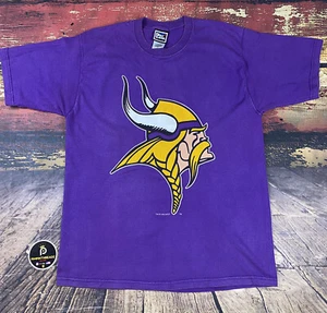 Vintage 90s Minnesota Vikings Shirt Mens Large NFL Football USA Pro Player Big Logo - Bild 1 von 8