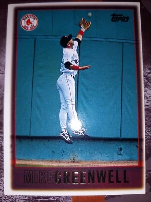 1997 Topps Mike Greenwell OF Boston Red Sox Baseball Team Collectors Card #123 - Image 1 of 2