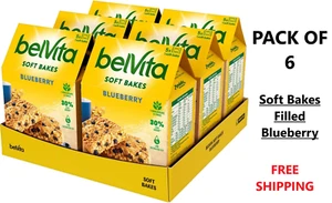 Belvita Breakfast Biscuits Soft Bakes Blueberry 6 x 250g - Picture 1 of 5