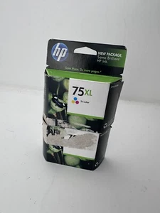 Genuine HP 75XL Tri-Color Ink Cartridge NEW Sealed Box 2 Pack!!!! - Picture 1 of 1