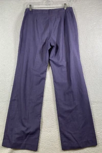 Oscar De La Renta Women's Purple Flared Dress Pants, Size 6 - Picture 1 of 10