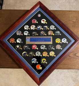 Framed Wall Hanging National Football League Collector s Pin Set - Picture 1 of 3